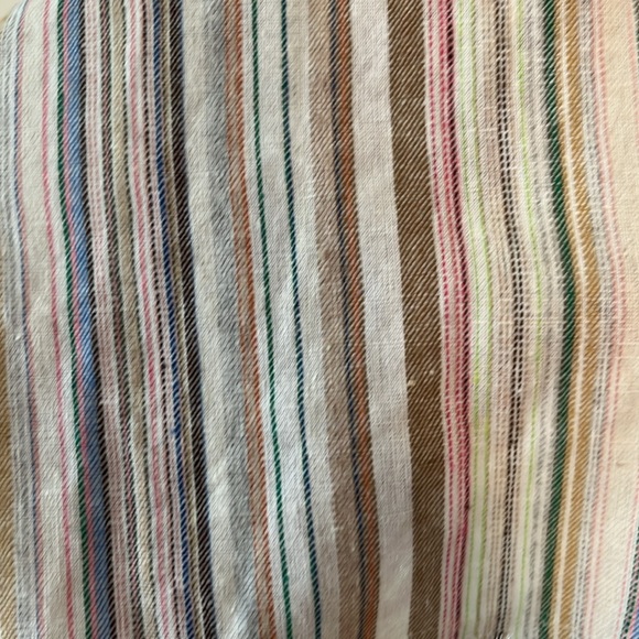 Easel Cotton/Linen blend beach cover. Longer back and slit on side - Picture 5 of 5